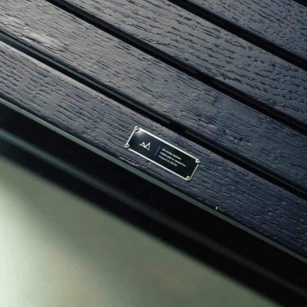 Black edition wood rack 2 tiers
