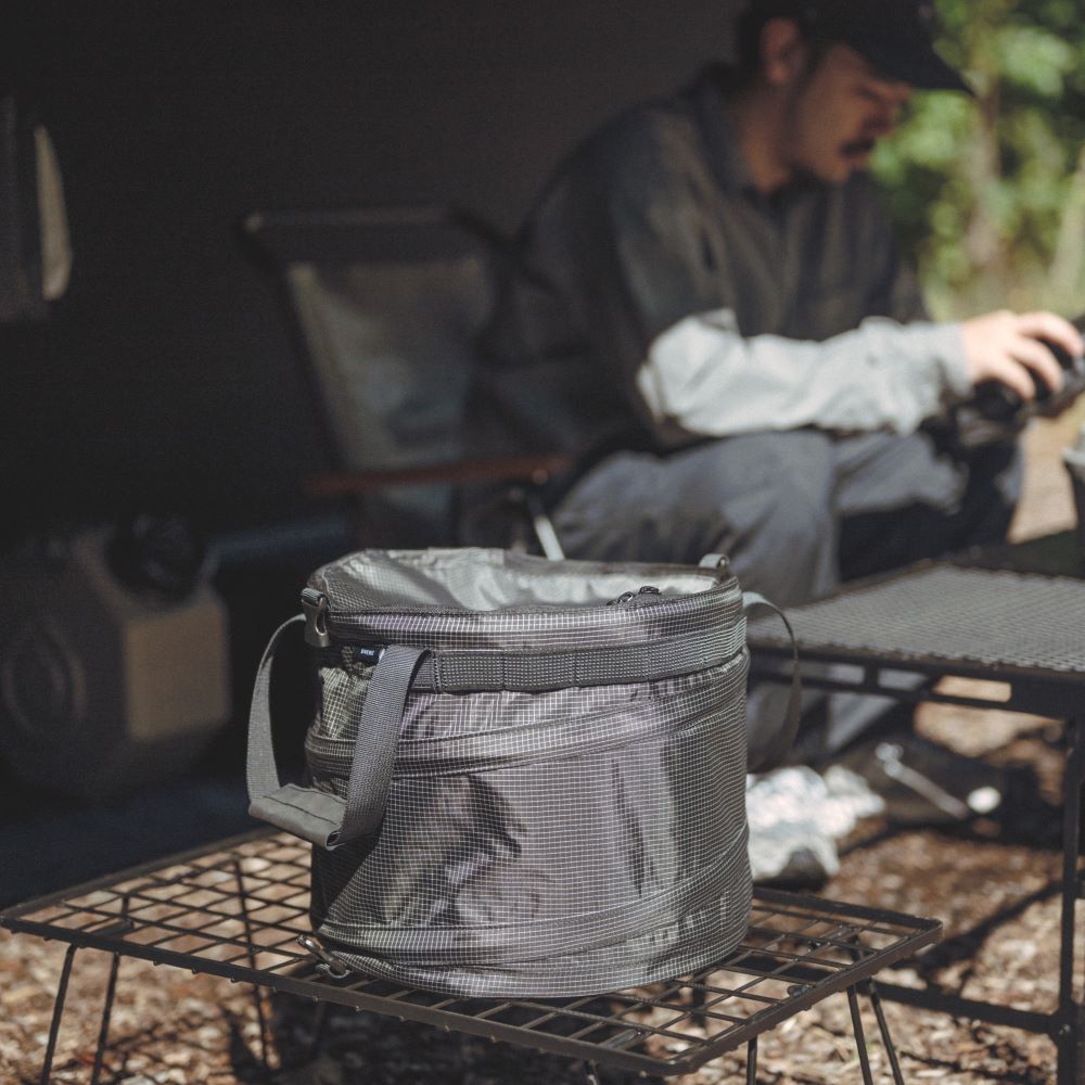 TENT IN TRASH BOX
