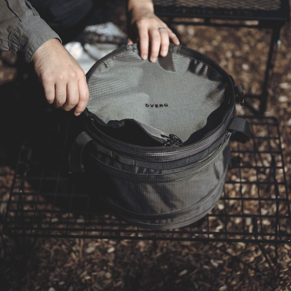 TENT IN TRASH BOX