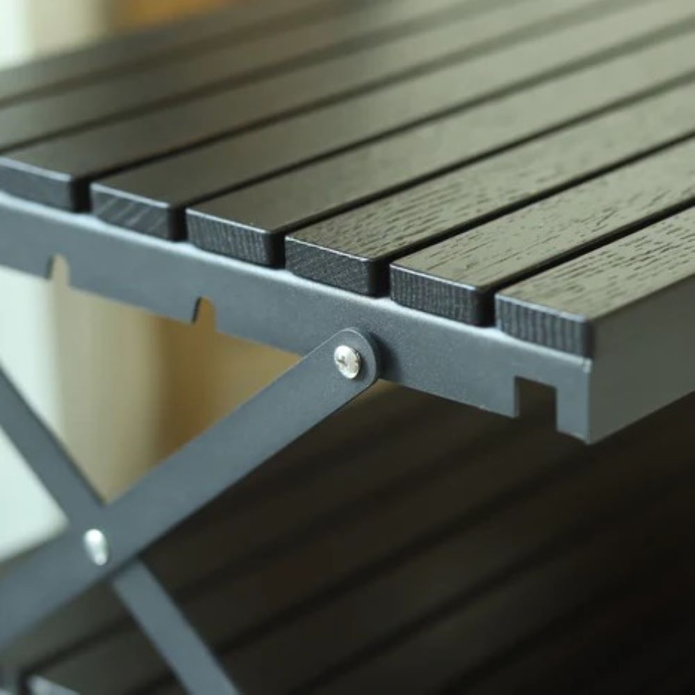 Black edition wood rack 3 tiers