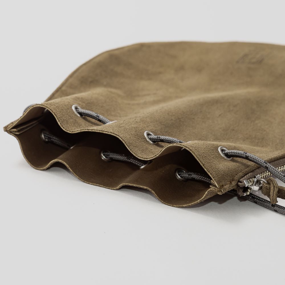 DRAWSTRING POUCH WATERPROOF COW SUEDE for DVERG