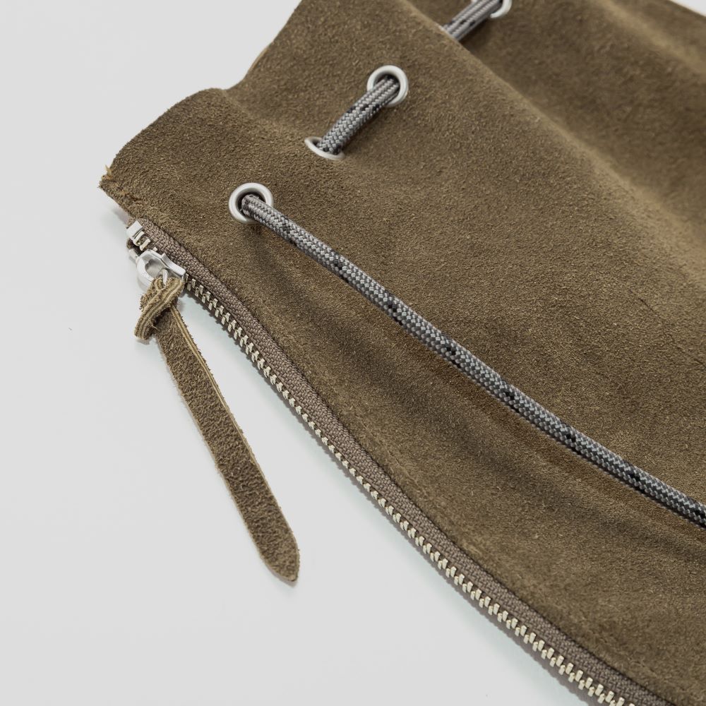 DRAWSTRING POUCH WATERPROOF COW SUEDE for DVERG