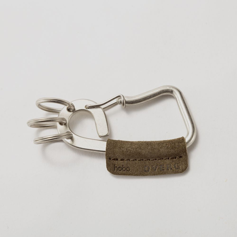 CARABINER KEY RING with WATERPROOF COW SUEDE for DVERG