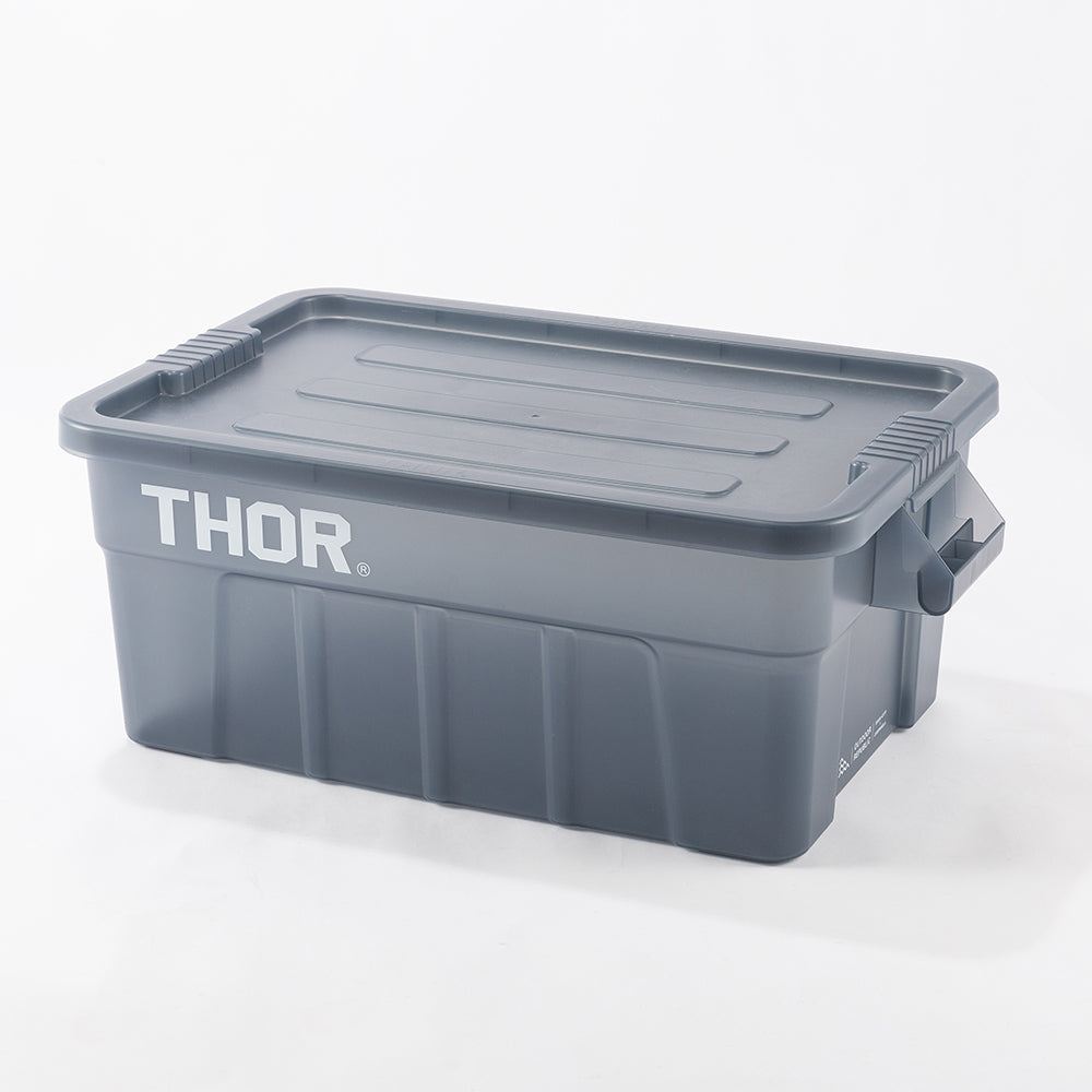 Limited Thor Large Tote With Lid クリアブルーグレー