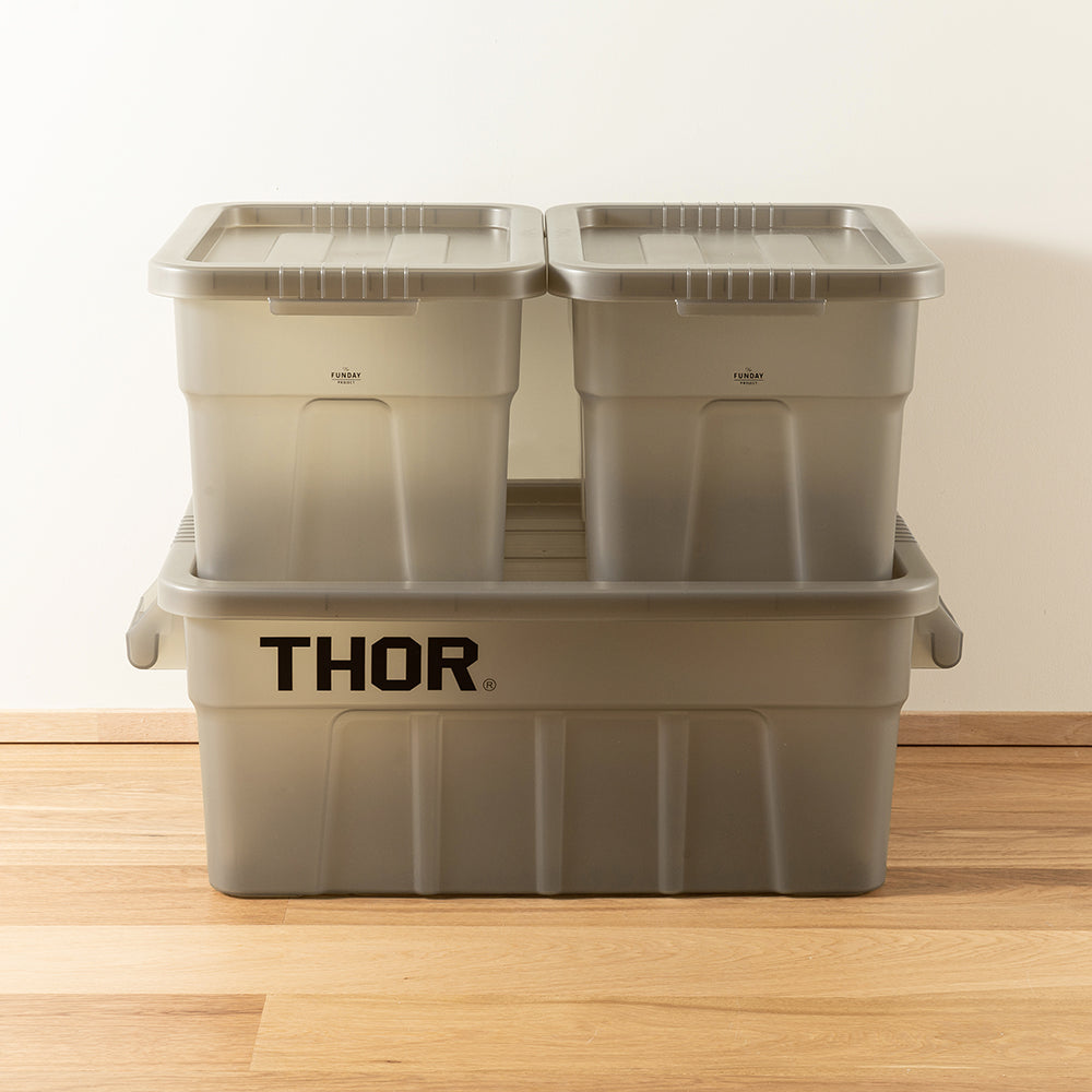 Limited Thor Large Totes With Lid クリアグレージュ