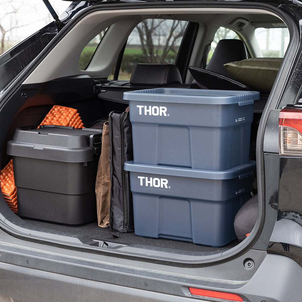 Limited Thor Large Tote With Lid クリアブルーグレー