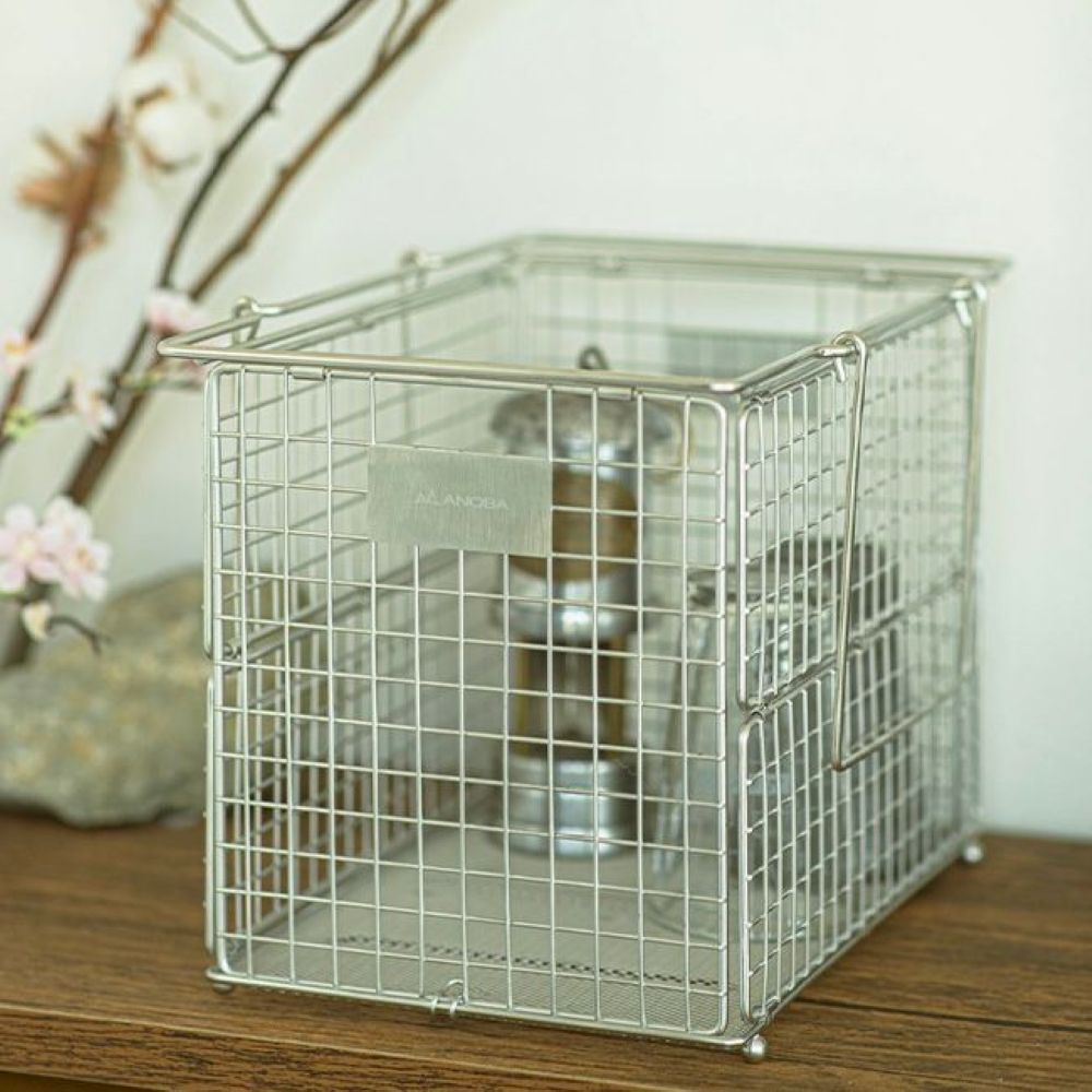 フォールディングワイヤーバスケット M SUS Ver.