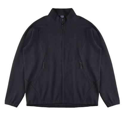 ワッフル編み抗菌ジャケット