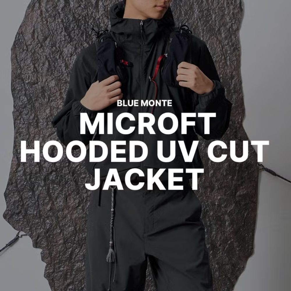 マイクロフトフード付きUVカットジャケット
