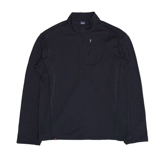 フリースハーフジップ長袖Tシャツメンズ