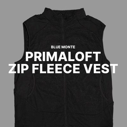 プリマロフトジップフリースベスト
