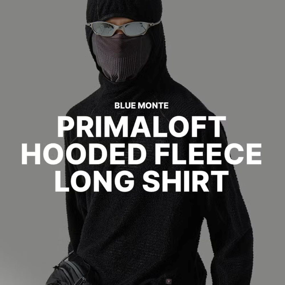 プリマロフトフード付きフリースロングシャツ