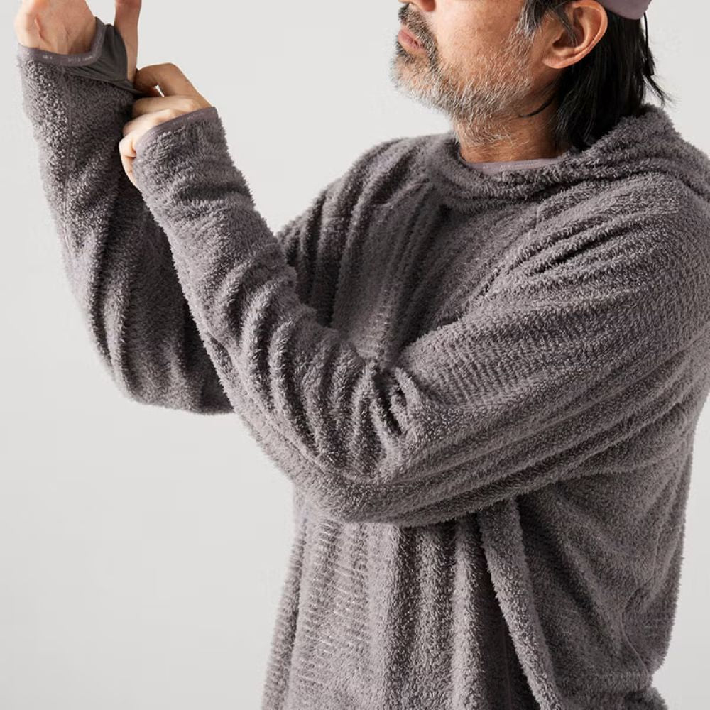 プリマロフトフード付きフリースロングシャツ