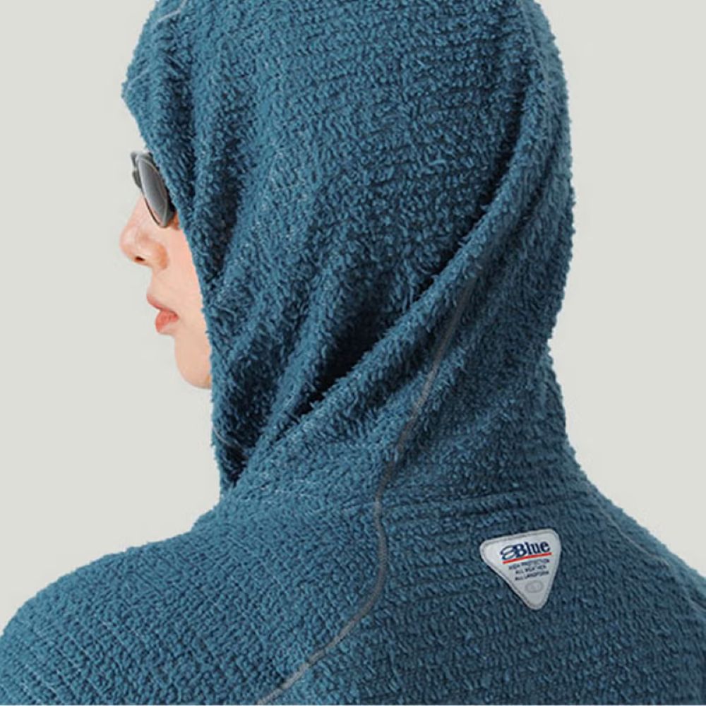 プリマロフトフード付きフリースロングシャツ