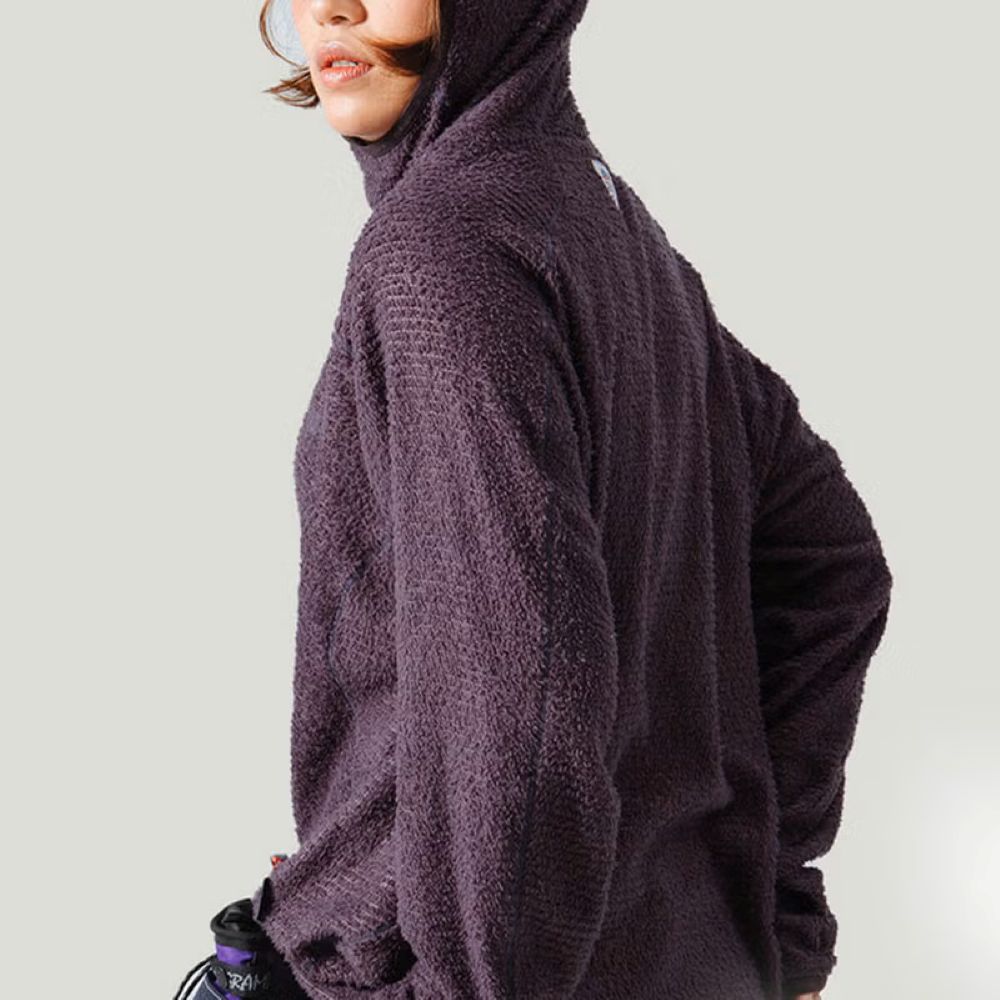 プリマロフトフード付きフリースロングシャツ