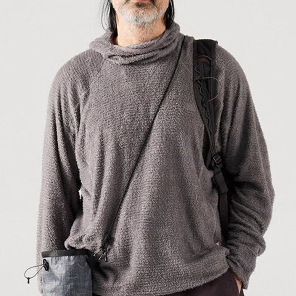 プリマロフトフード付きフリースロングシャツ