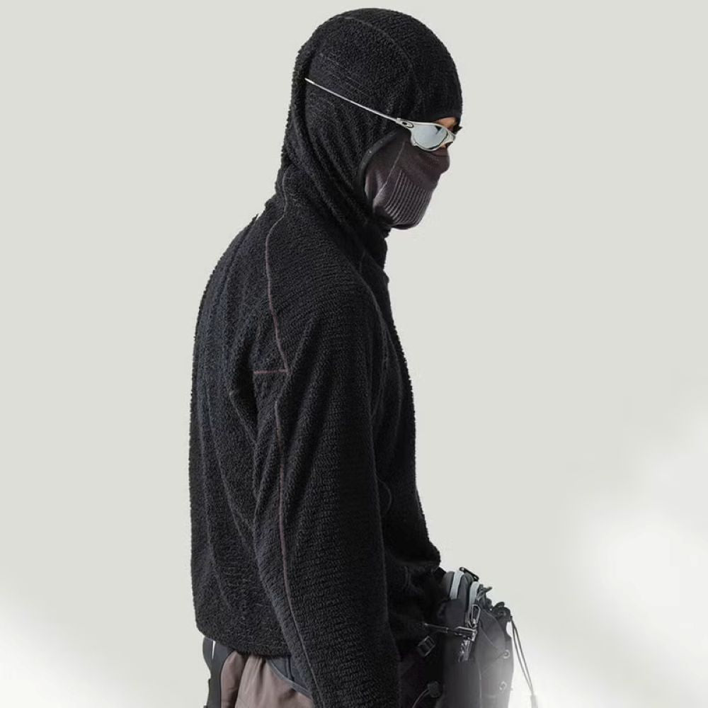 プリマロフトフード付きフリースロングシャツ