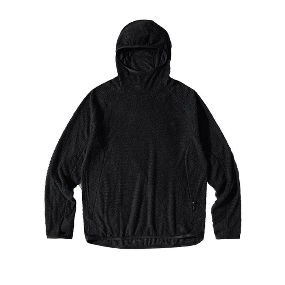 プリマロフトフード付きフリースロングシャツ