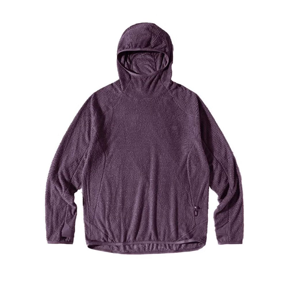 プリマロフトフード付きフリースロングシャツ