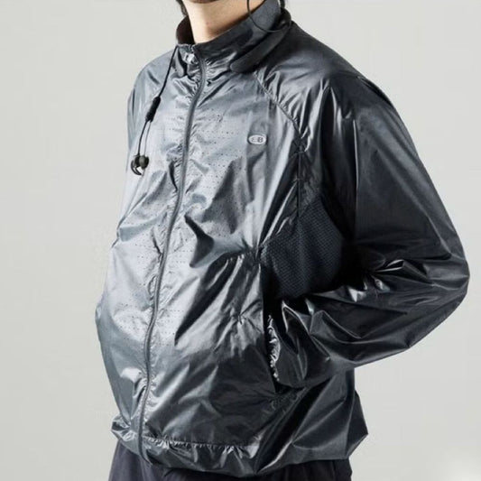 ライト スタンドカラー ランニングジャケット