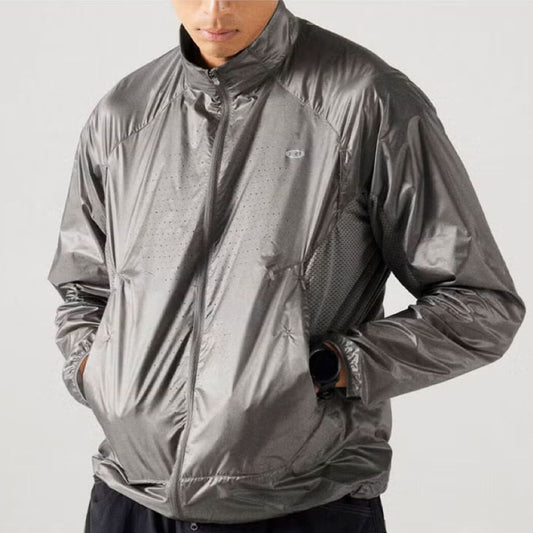 ライト スタンドカラー ランニングジャケット