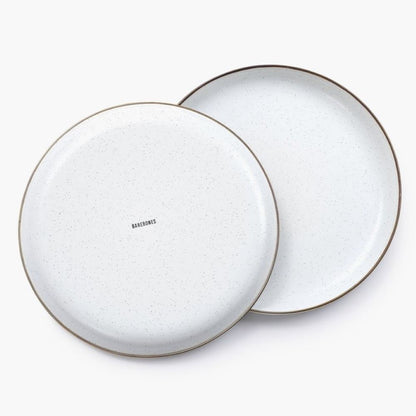Set of 2 enamel plates