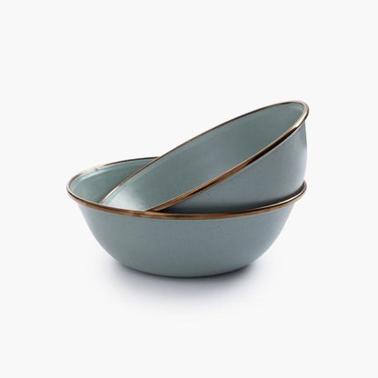 Set of 2 enamel bowls