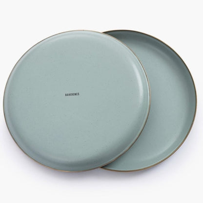 Set of 2 enamel plates