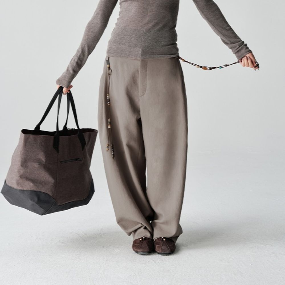 マイクロフト撥水ワイドバルーンパンツ