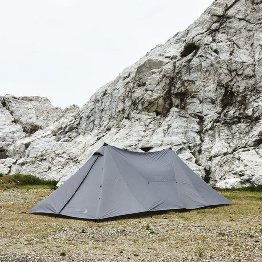 Heron 2 Pole Tent Shelter Set Gray