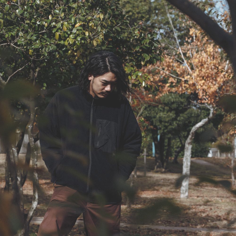 REVERSIBLE FLEECE DOWN JACKET