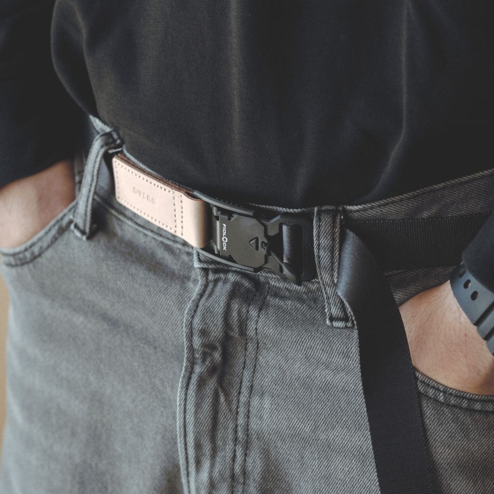 LEATHER NYLON BELT