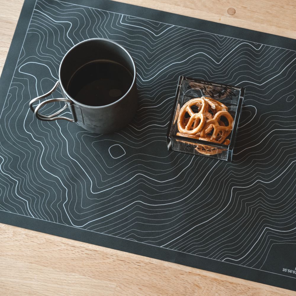 TOPOGRAPHIC PAPER PLACE MAT