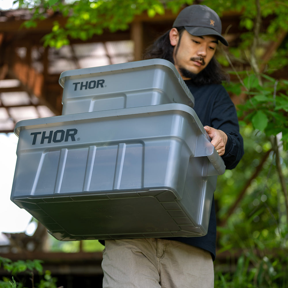 Limited Thor Large Totes With Lid クリアグレージュ