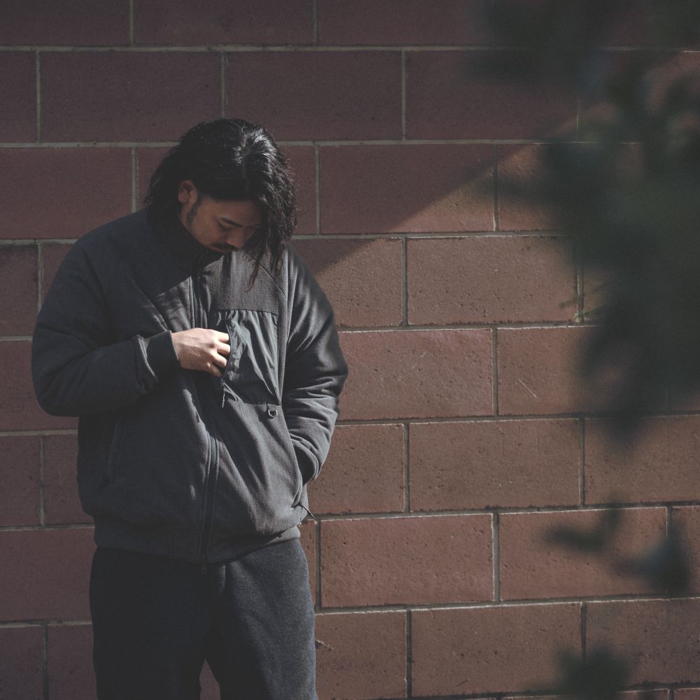 REVERSIBLE FLEECE DOWN JACKET