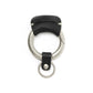 Round Key Ring with Nubuck Cow Leather
