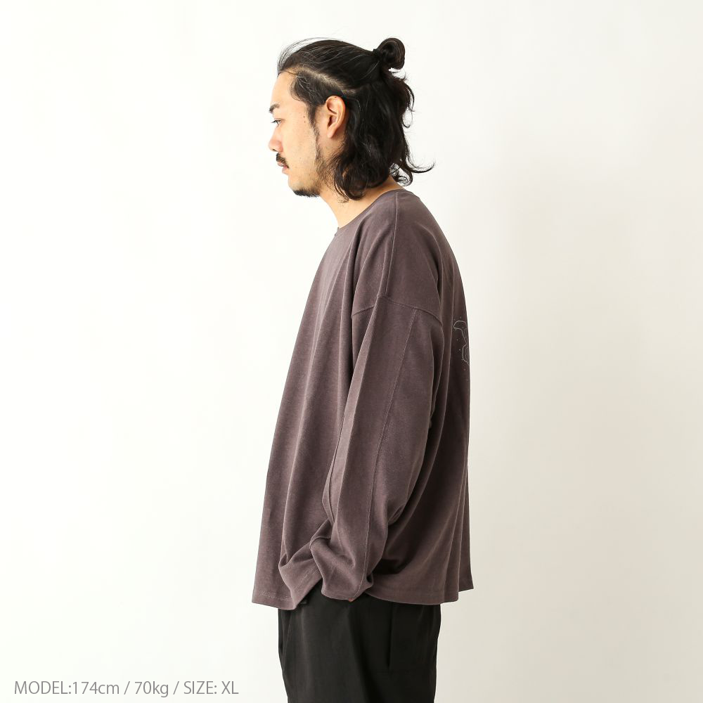 HEMP LONG SLEEVE TEE WIDE 3 DVERG ver