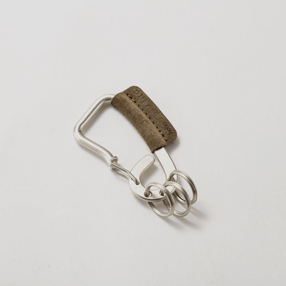 CARABINER KEY RING with WATERPROOF COW SUEDE for DVERG
