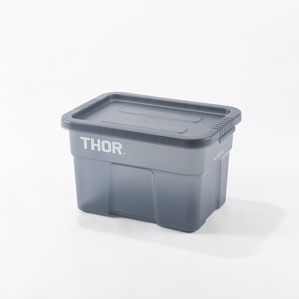 Limited Thor Large Tote With Lid クリアブルーグレー