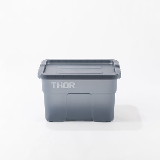 Limited Thor Large Tote With Lid Clear Blue Gray