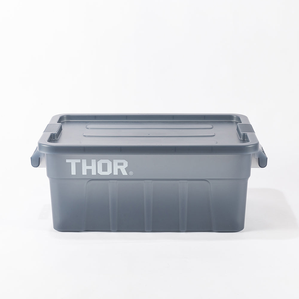 Limited Thor Large Tote With Lid クリアブルーグレー