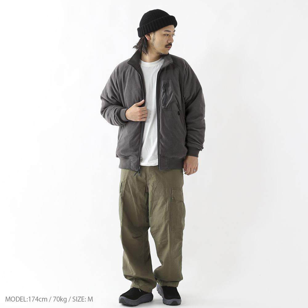 REVERSIBLE FLEECE DOWN JACKET