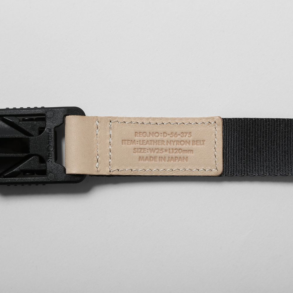LEATHER NYLON BELT