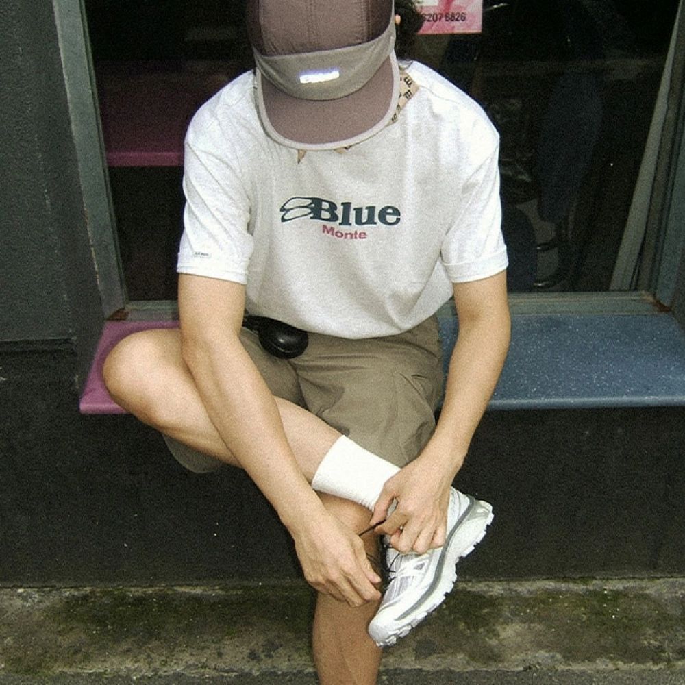 クールマックスクルーネック ロゴTシャツ メンズ