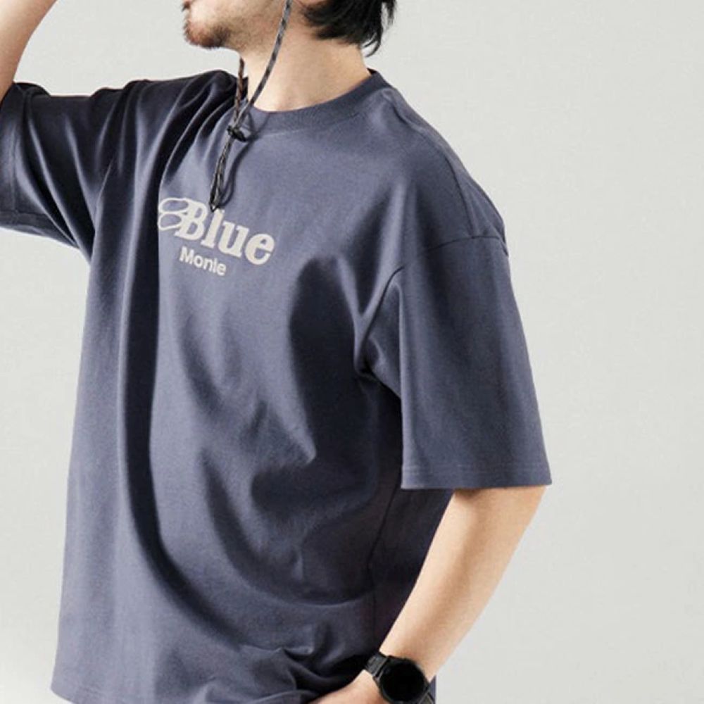 クールマックスクルーネック ロゴTシャツ メンズ