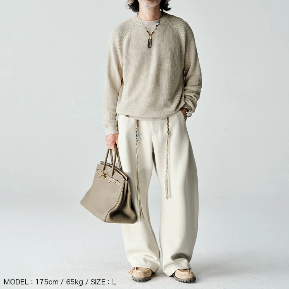 アバセルクルーネックニットセーター