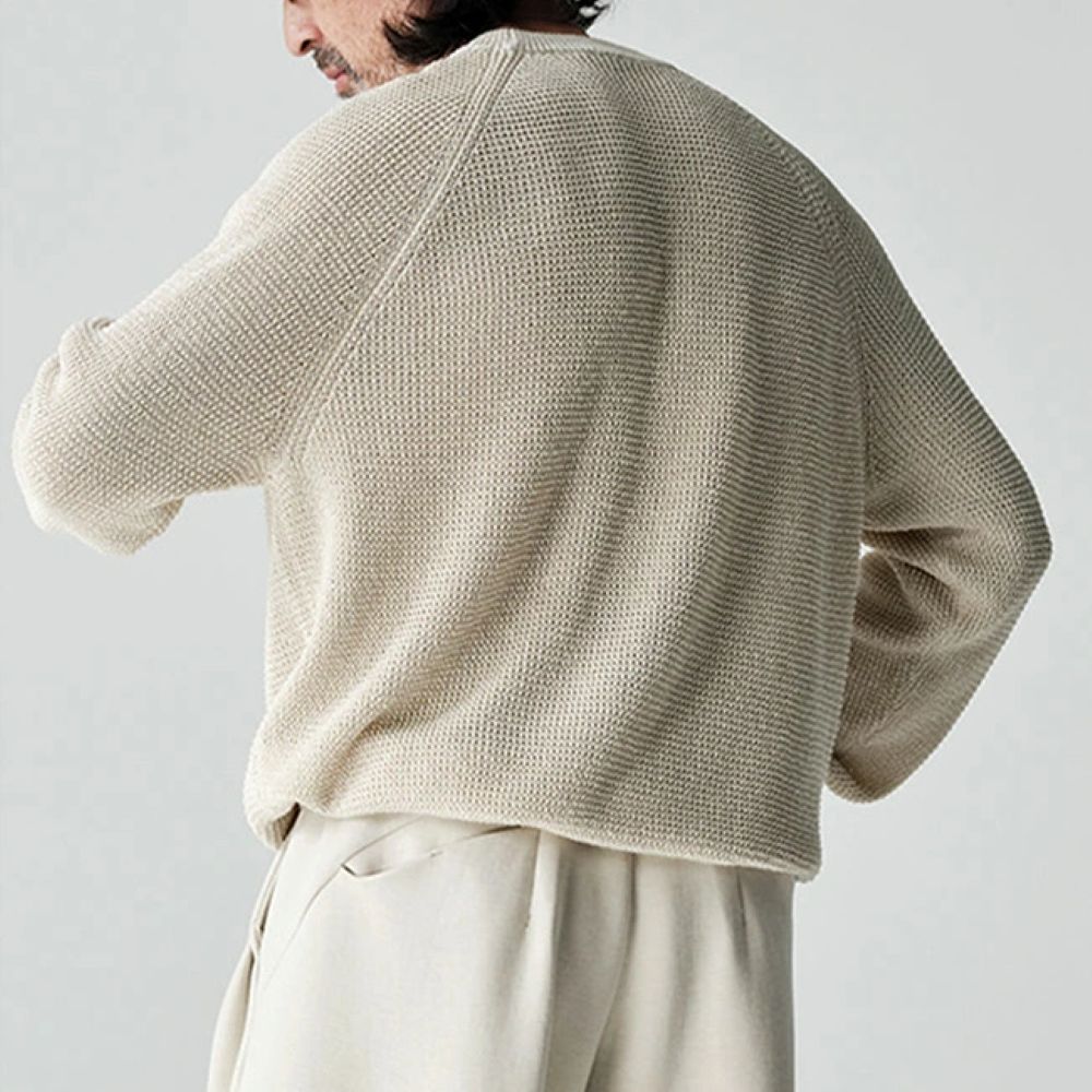 アバセルクルーネックニットセーター