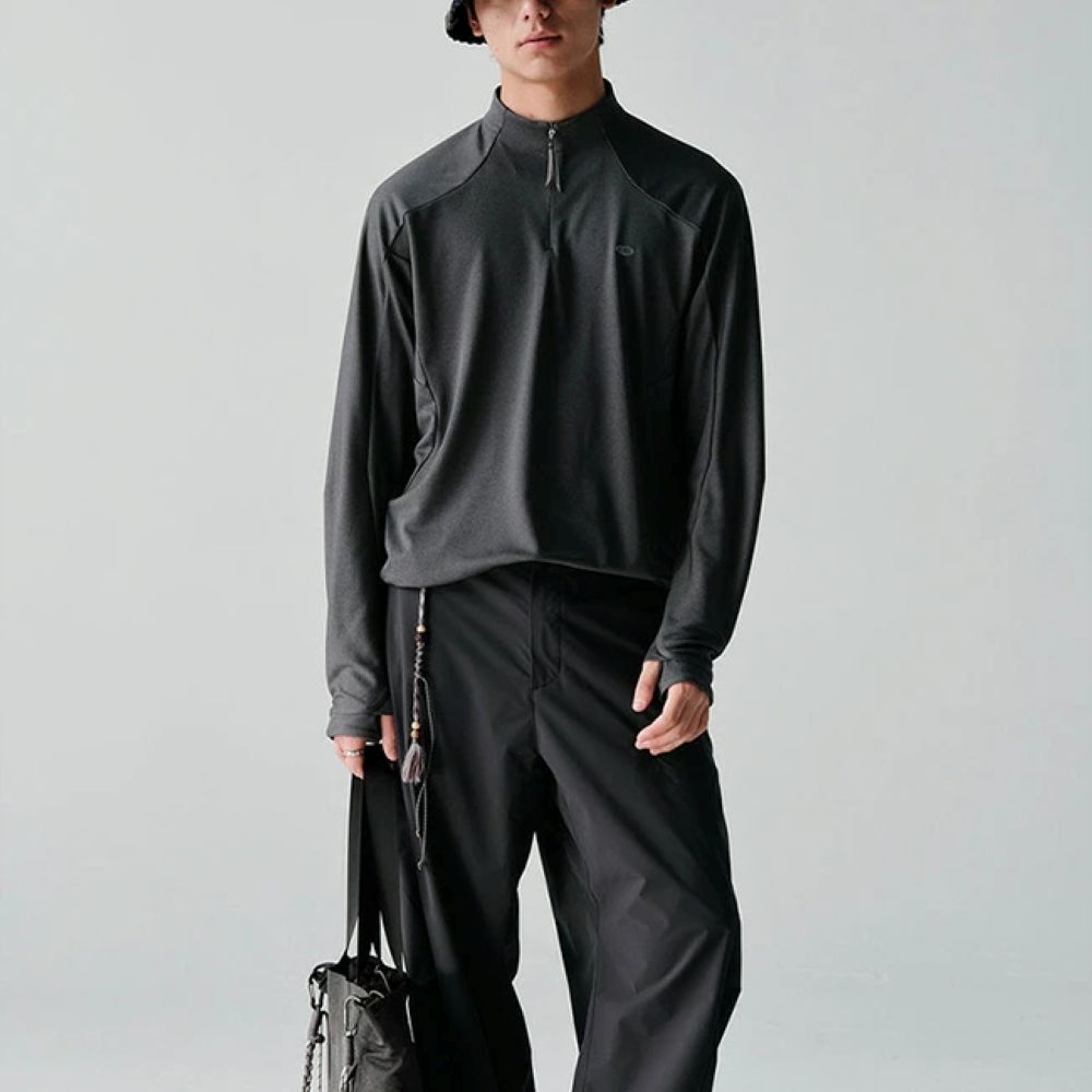 パワードライハーフジップ速乾トレーナー