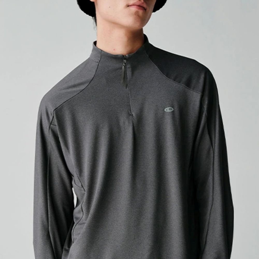 パワードライハーフジップ速乾トレーナー