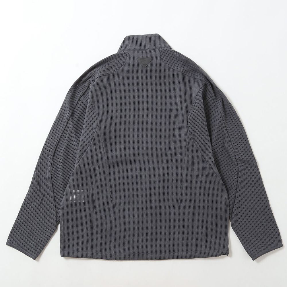 ワッフル編み抗菌ジャケット